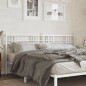 vidaXL Cabecero de metal blanco 180 cm vidaXL Cabecero de metal blanco 180 cm