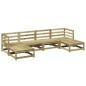 vidaXL Juego de sofás de jardín 6 piezas madera de pino impregnada vidaXL Juego de sofás de jardín 6 piezas madera de pino impregnada