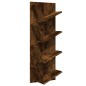 vidaXL Estantería de pared 4 niveles roble ahumado 33x16x90 cm vidaXL Estantería de pared 4 niveles roble ahumado 33x16x90 cm