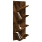 vidaXL Estantería de pared 4 niveles roble ahumado 33x16x90 cm vidaXL Estantería de pared 4 niveles roble ahumado 33x16x90 cm