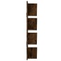 vidaXL Estantería de pared 4 niveles roble ahumado 33x16x90 cm vidaXL Estantería de pared 4 niveles roble ahumado 33x16x90 cm