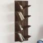 vidaXL Estantería de pared 4 niveles marrón roble 33x16x90 cm vidaXL Estantería de pared 4 niveles marrón roble 33x16x90 cm