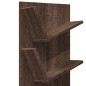 vidaXL Estantería de pared 4 niveles marrón roble 33x16x90 cm vidaXL Estantería de pared 4 niveles marrón roble 33x16x90 cm
