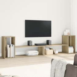vidaXL Muebles de TV 2 uds madera ingeniería roble Sonoma 100x30x50 cm