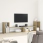 vidaXL Muebles de TV 2 uds madera ingeniería roble Sonoma 100x30x50 cm