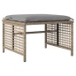 vidaXL Set sofás jardín 4 pzas y cojines ratán sintético vidrio beige