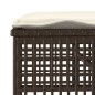 vidaXL Set sofás jardín 4 pzas y cojines ratán sintético vidrio marrón vidaXL Set sofás jardín 4 pzas y cojines ratán sintético vidrio marrón