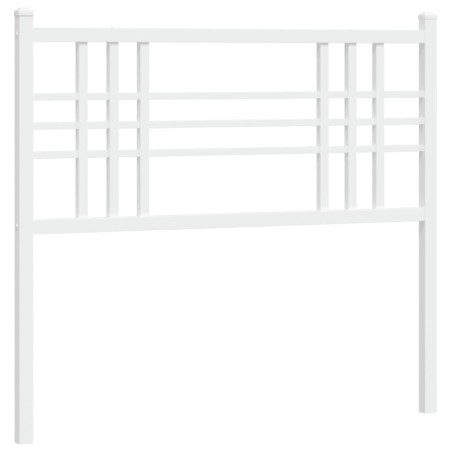 vidaXL Cabecero de metal blanco 100 cm