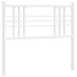 vidaXL Cabecero de metal blanco 100 cm