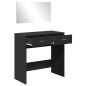 vidaXL Tocador con espejo negro 80x39x80 cm vidaXL Tocador con espejo negro 80x39x80 cm