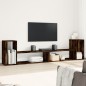 vidaXL Muebles de TV 2 uds madera ingeniería roble ahumado 100x30x50cm vidaXL Muebles de TV 2 uds madera ingeniería roble ahumado 100x30x50cm