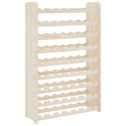 vidaXL Botellero madera maciza de pino 72,5x25x111,5 cm