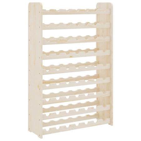 vidaXL Botellero madera maciza de pino 72,5x25x111,5 cm