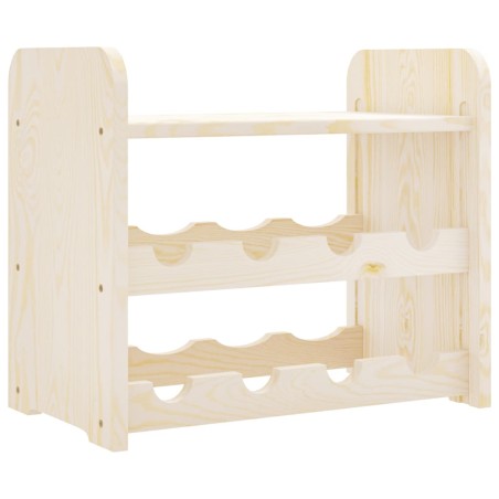 vidaXL Botellero con tablero superior madera maciza pino 43x25x37 cm