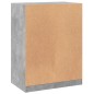 vidaXL Armario de madera de ingeniería gris hormigón 77x48x102 cm vidaXL Armario de madera de ingeniería gris hormigón 77x48x102 cm