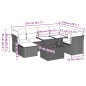vidaXL Set de sofás de jardín 8 piezas y cojines ratán sintético negro vidaXL Set de sofás de jardín 8 piezas y cojines ratán sintético negro