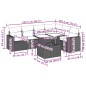 vidaXL Set de sofás de jardín 7 pzas con cojines ratán sintético negro vidaXL Set de sofás de jardín 7 pzas con cojines ratán sintético negro