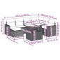 vidaXL Set de sofás de jardín 8 piezas y cojines ratán sintético negro vidaXL Set de sofás de jardín 8 piezas y cojines ratán sintético negro