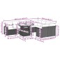 vidaXL Set de sofás de jardín 10 pzas cojines ratán sintético negro vidaXL Set de sofás de jardín 10 pzas cojines ratán sintético negro