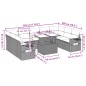 vidaXL Set de sofás de jardín 10 pzas cojines ratán sintético negro vidaXL Set de sofás de jardín 10 pzas cojines ratán sintético negro
