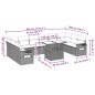 vidaXL Set de sofás de jardín 11 pzas y cojines ratán sintético negro vidaXL Set de sofás de jardín 11 pzas y cojines ratán sintético negro
