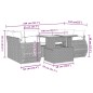 vidaXL Set de sofás de jardín 7 pzas con cojines ratán sintético negro vidaXL Set de sofás de jardín 7 pzas con cojines ratán sintético negro