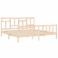 vidaXL Estructura de cama con cabecero madera maciza 200x200 cm vidaXL Estructura de cama con cabecero madera maciza 200x200 cm