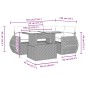 vidaXL Set de muebles de jardín 5 pzas y cojines ratán sintético negro vidaXL Set de muebles de jardín 5 pzas y cojines ratán sintético negro