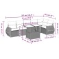 vidaXL Set de sofás de jardín 7 pzas con cojines ratán sintético negro vidaXL Set de sofás de jardín 7 pzas con cojines ratán sintético negro