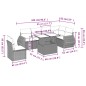 vidaXL Set de sofás de jardín 7 pzas con cojines ratán sintético negro vidaXL Set de sofás de jardín 7 pzas con cojines ratán sintético negro