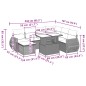 vidaXL Set de sofás de jardín 8 piezas y cojines ratán sintético negro vidaXL Set de sofás de jardín 8 piezas y cojines ratán sintético negro