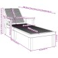 vidaXL Tumbona de polipropileno gris 159x68x83,5 cm
