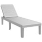 vidaXL Tumbona de polipropileno gris 159x57x83,5 cm vidaXL Tumbona de polipropileno gris 159x57x83,5 cm