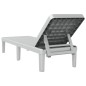 vidaXL Tumbona de polipropileno gris 159x57x83,5 cm vidaXL Tumbona de polipropileno gris 159x57x83,5 cm
