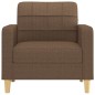 vidaXL Sillón de tela marrón 60 cm vidaXL Sillón de tela marrón 60 cm