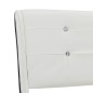 vidaXL Cama con colchón viscoelástico cuero sintético blanco 140x200cm vidaXL Cama con colchón viscoelástico cuero sintético blanco 140x200cm