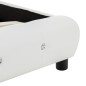 vidaXL Cama con colchón viscoelástico cuero sintético blanco 140x200cm vidaXL Cama con colchón viscoelástico cuero sintético blanco 140x200cm