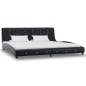vidaXL Cama con colchón viscoelástico cuero sintético negro 180x200 cm vidaXL Cama con colchón viscoelástico cuero sintético negro 180x200 cm