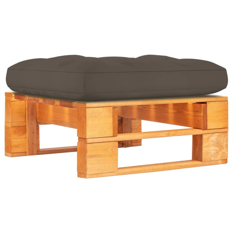 vidaXL Otomana de jardín de palets madera pino impregnada marrón miel vidaXL Otomana de jardín de palets madera pino impregnada marrón miel