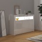 vidaXL Aparador con luces LED blanco brillante 115,5x30x75 cm vidaXL Aparador con luces LED blanco brillante 115,5x30x75 cm