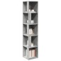 vidaXL Mueble de esquina madera ingeniería gris hormigón 33x33x164,5cm vidaXL Mueble de esquina madera ingeniería gris hormigón 33x33x164,5cm