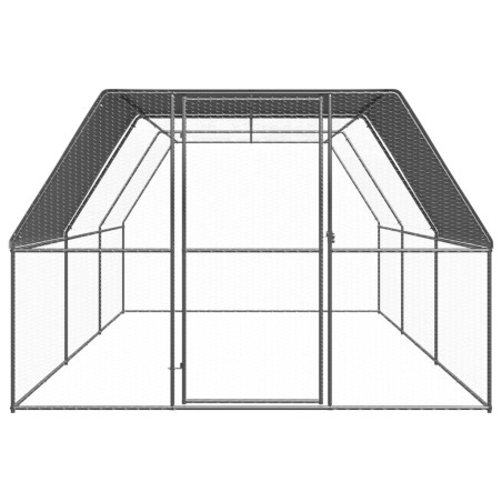 vidaXL Jaula gallinero de exterior de acero galvanizado 3x6x2 m