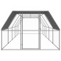 vidaXL Jaula gallinero de exterior de acero galvanizado 3x10x2 m
