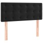 vidaXL Cama box spring con colchón terciopelo negro 100x200 cm vidaXL Cama box spring con colchón terciopelo negro 100x200 cm