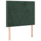vidaXL Cama box spring con colchón terciopelo verde oscuro 80x200 cm vidaXL Cama box spring con colchón terciopelo verde oscuro 80x200 cm
