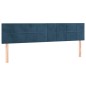 vidaXL Cama box spring colchón y LED terciopelo azul oscuro 200x200 cm vidaXL Cama box spring colchón y LED terciopelo azul oscuro 200x200 cm