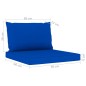 vidaXL Juego de muebles de jardín 6 piezas con cojines azules vidaXL Juego de muebles de jardín 6 piezas con cojines azules