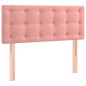 vidaXL Cama box spring con colchón terciopelo rosa 80x200 cm vidaXL Cama box spring con colchón terciopelo rosa 80x200 cm