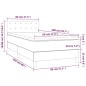 vidaXL Cama box spring con colchón terciopelo rosa 80x200 cm vidaXL Cama box spring con colchón terciopelo rosa 80x200 cm