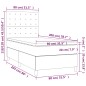 vidaXL Cama box spring con colchón terciopelo rosa 80x200 cm vidaXL Cama box spring con colchón terciopelo rosa 80x200 cm